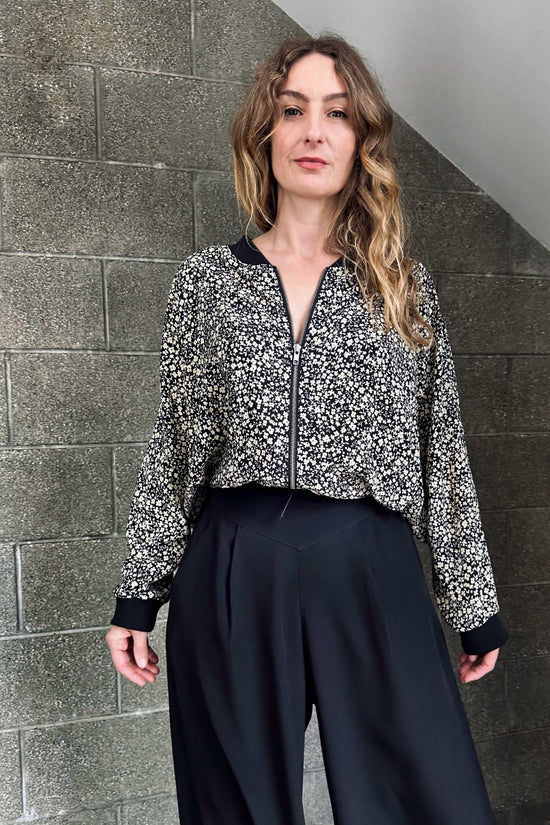 Image Title Silk Crepe De Chine V Yoke Wide Leg Trousers